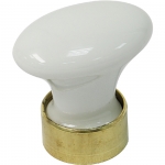 Bouton porcelaine ovale